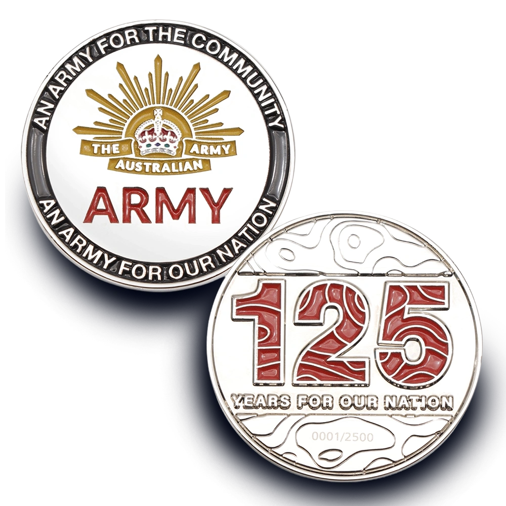 Army 125 Silver-plated Limited-Edition Medallion